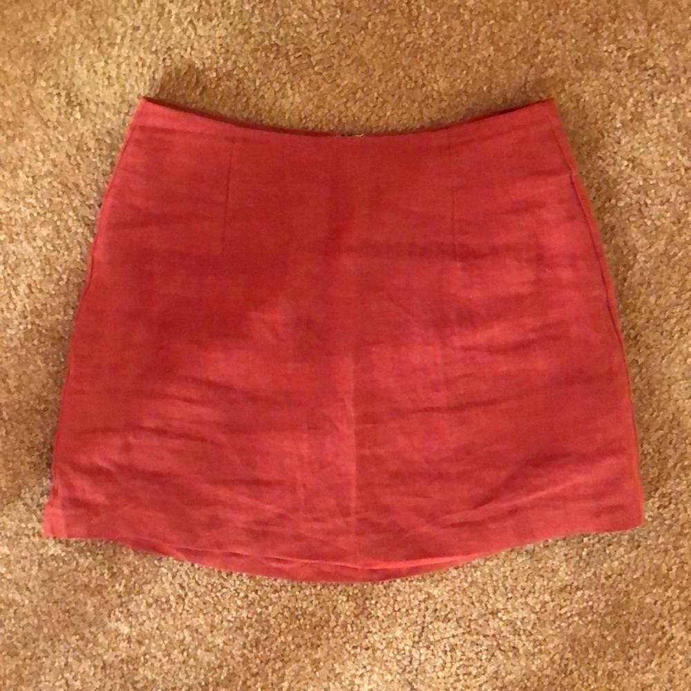 Linen Mini Skirt